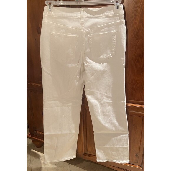 J.Crew Lower-rise Full Length Slim Wide Jean 1996 Stretch White Size 25P Petite - Picture 7 of 12